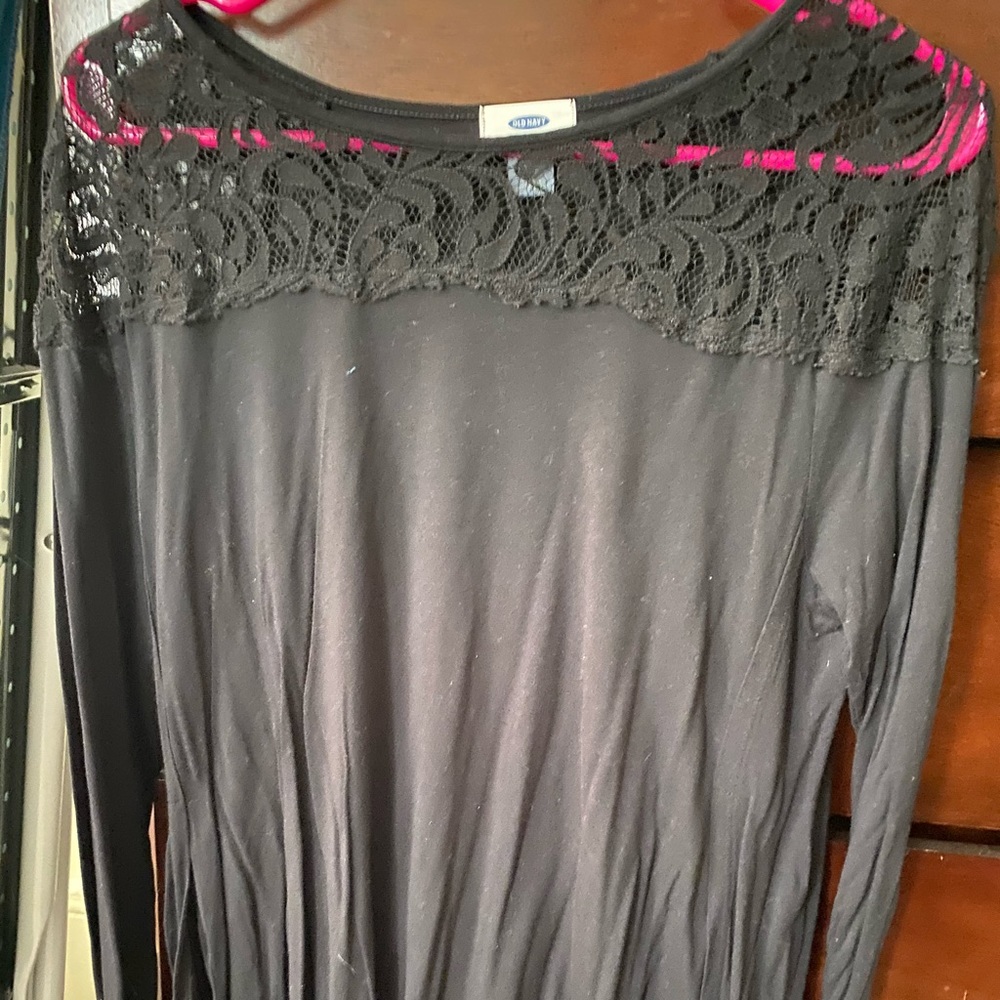 Black Lace Shirt or Dress